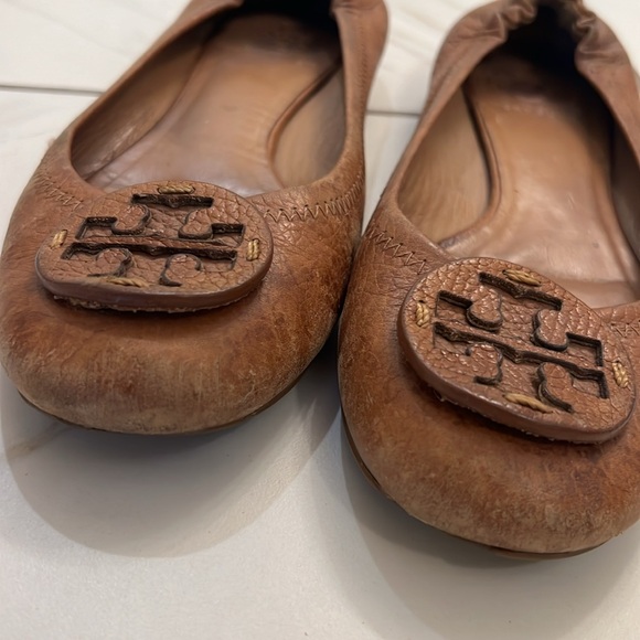 Tory Burch Miller size 7 camel flats - Picture 2 of 6